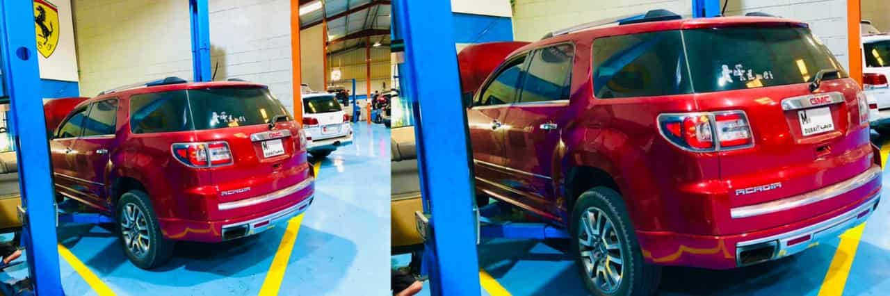 Range Rover Acadia major Service Banner